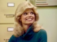 Loni Anderson as Jennifer Marlowe in WKRP in Cincinnati.