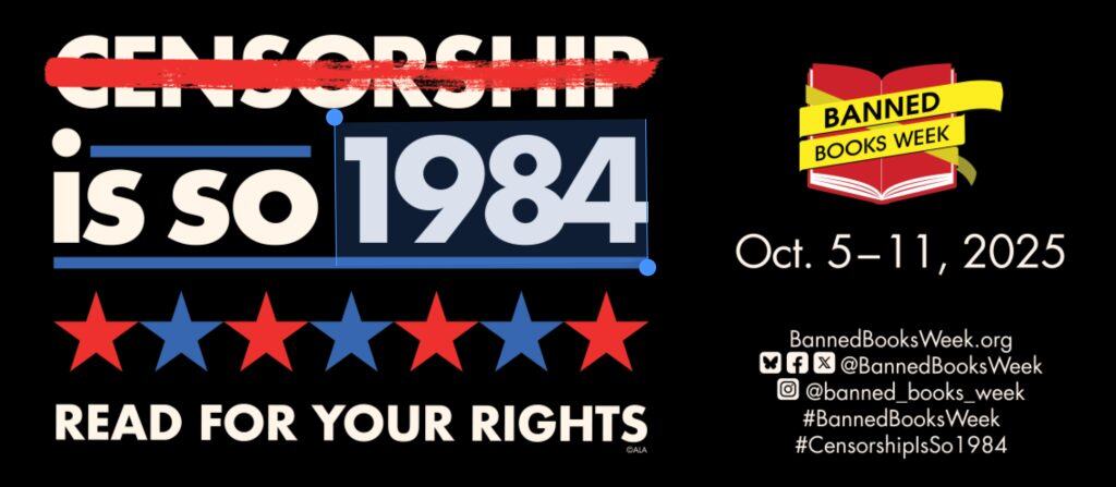 Banned Books Week 2025 banner.