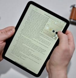 iPad using Kindle App.